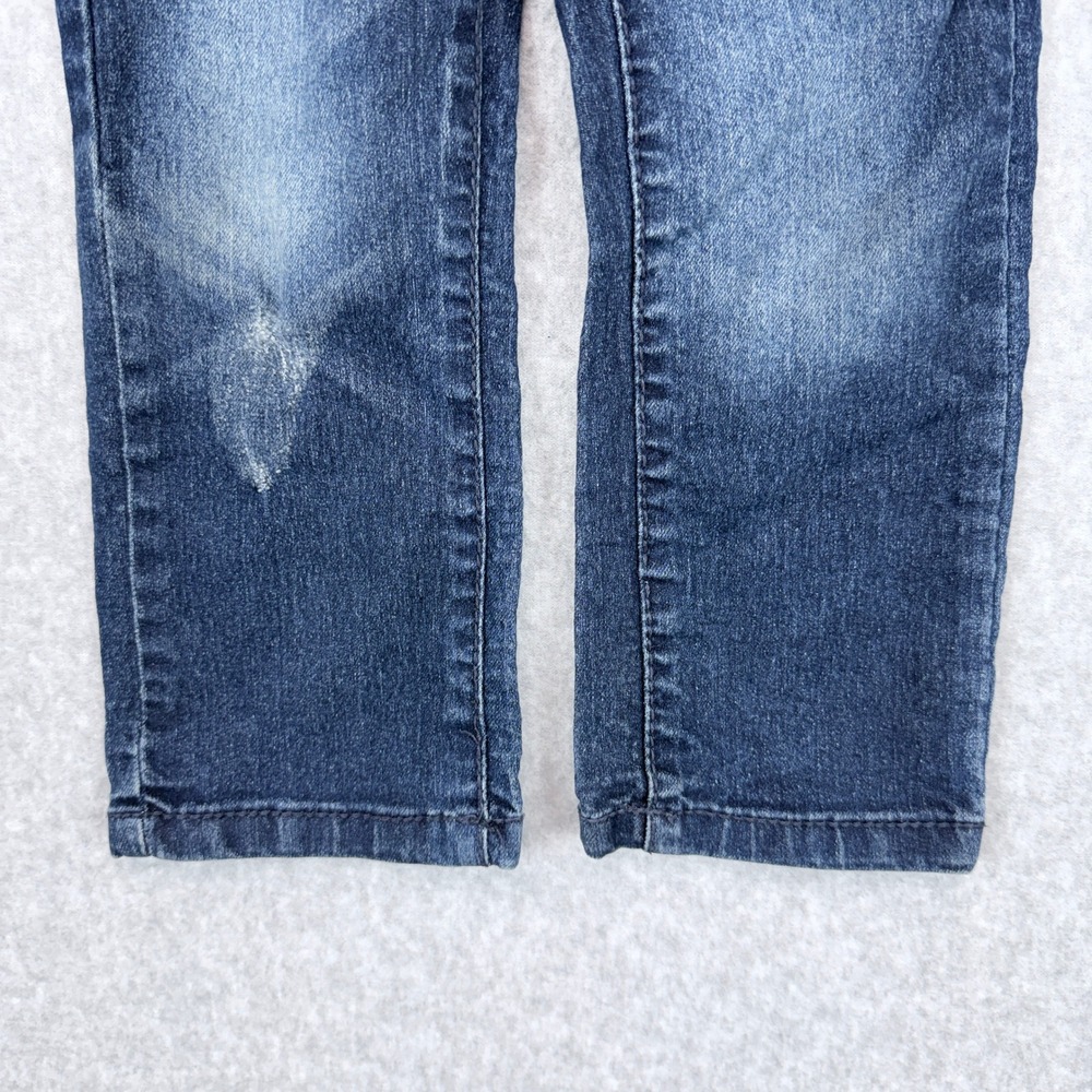 True Religion Ricky Relaxed Straight Jeans Kids 2T Blue Denim Streetwear Casual - Picture 4 of 7